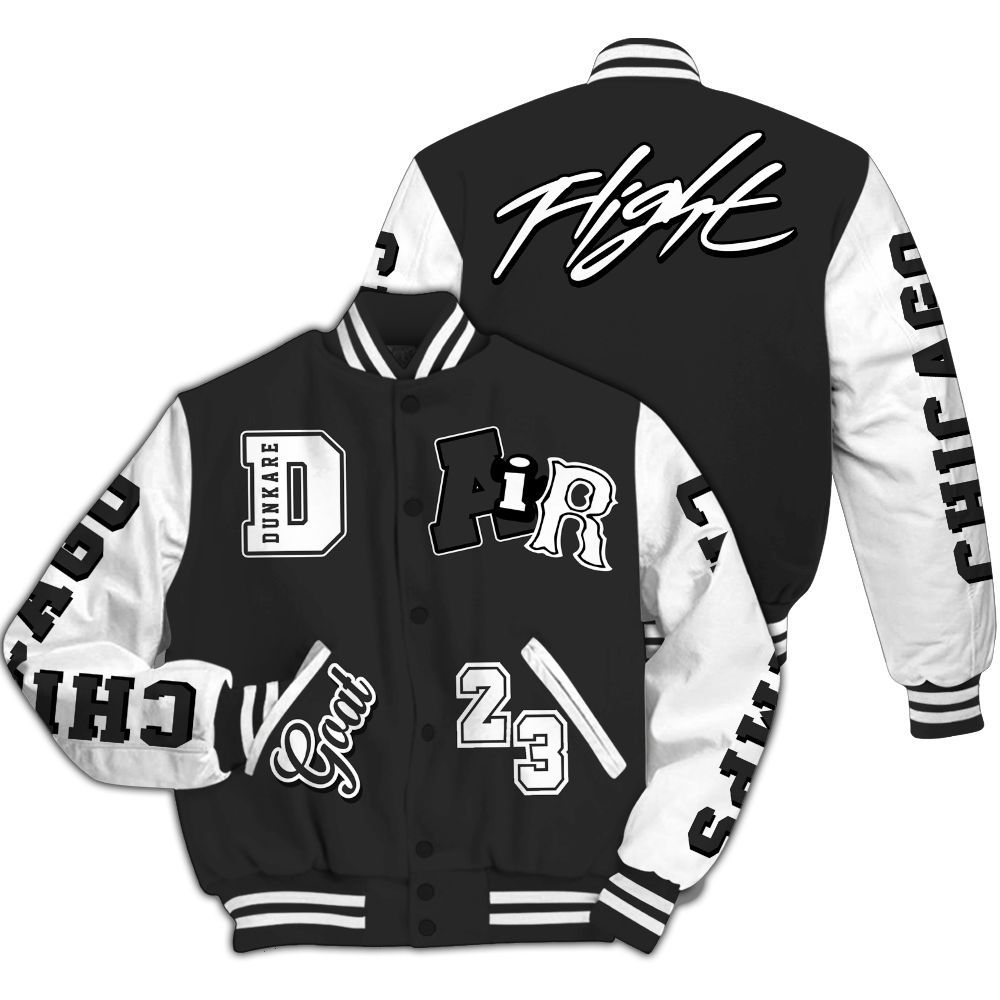 Varsity Jacket To Match White Thunder 4s - AIR Number 23 GOAT All Over Print
