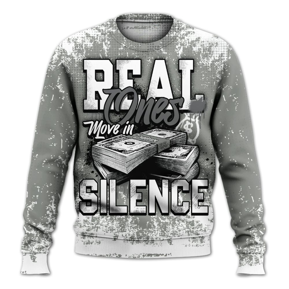 Sweatshirt To Match Paris Olympics 4s - Move In Silence Money Street Retro All Over Print
