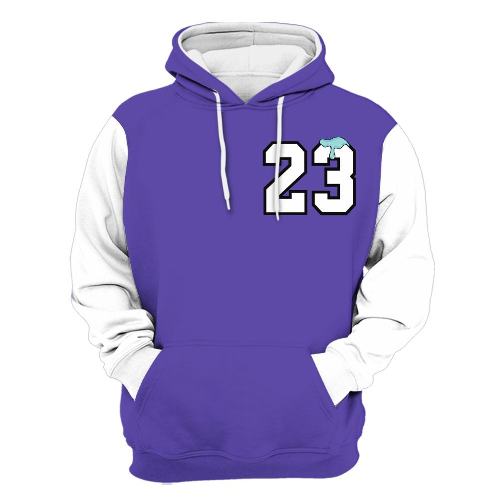 Hoodie To Match Low Hornets 1s Varsity Jacket, Custom Name Number 23 Drip All Over Print