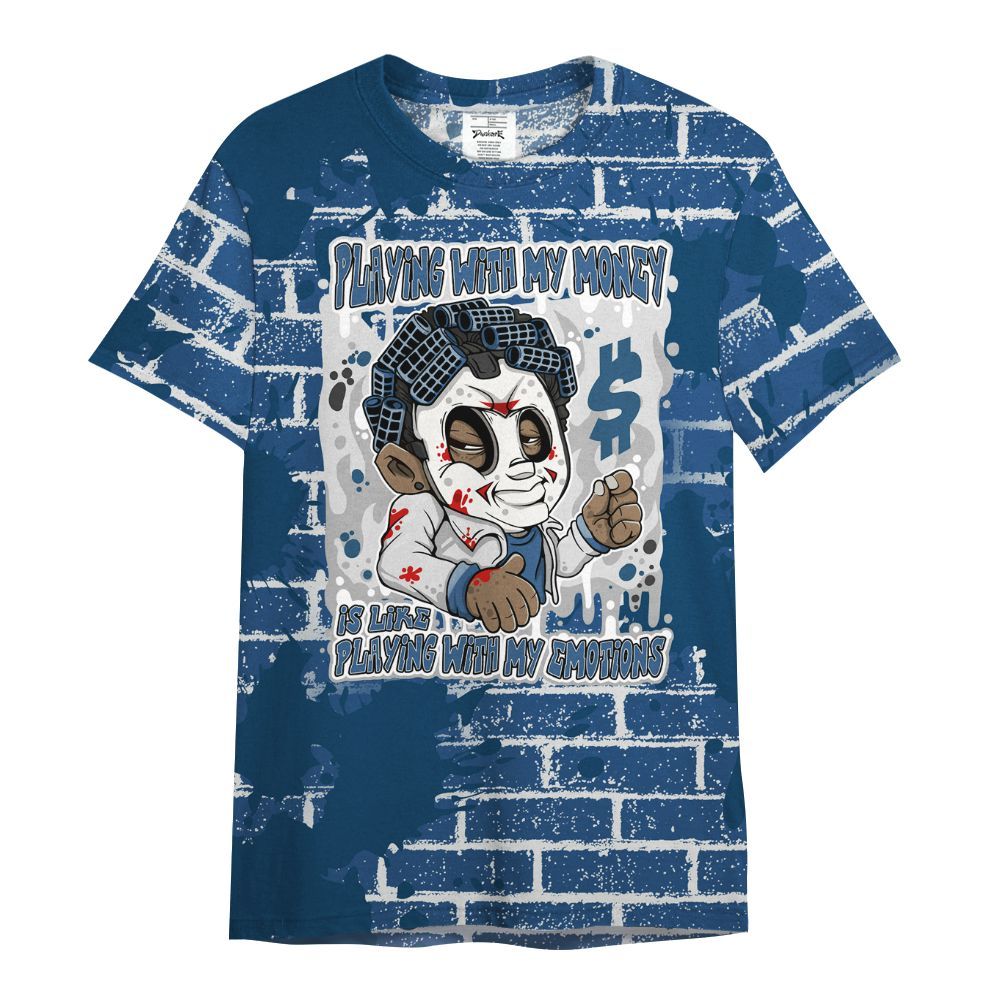 Shirt To Match High OG Midnight Navy 1s - Playing With My Money Graphic Halloween All Over Print