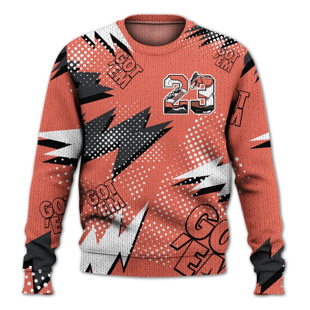 Knitted Sweater To Match Low OG PSG 1s - Custom Name Number 23 5s