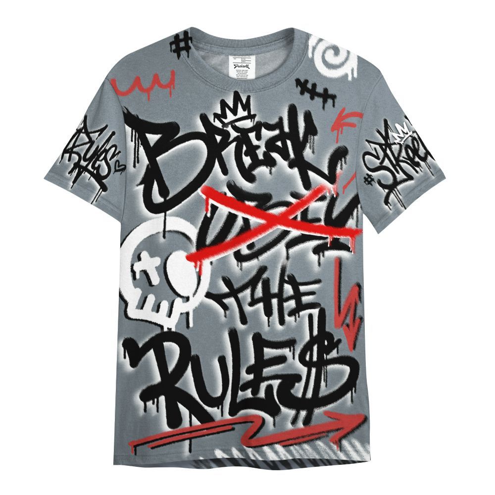 Shirt To Match Wolf Grey 13s - Break Rules Streetwear All Over Print