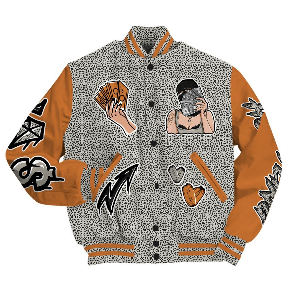 Varsity Jacket To Match Air Max 1 Safari 2024 - Hustling Unique All Over Print