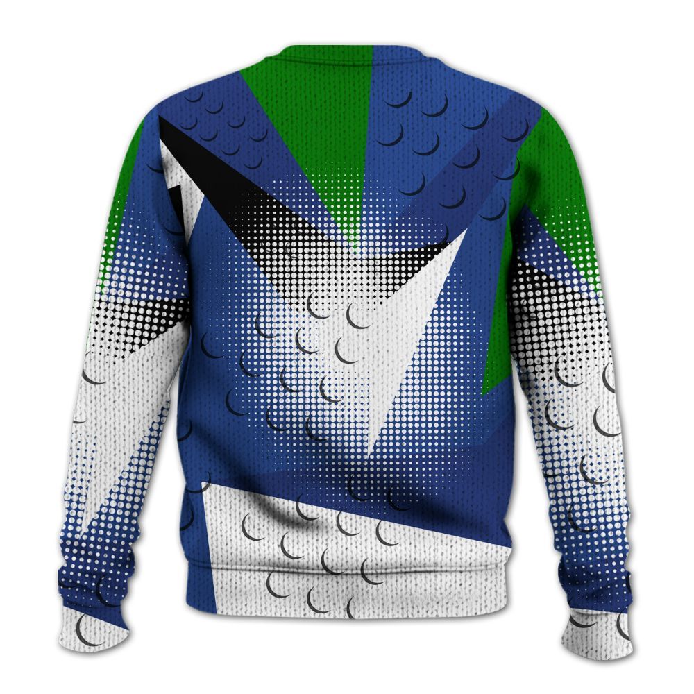 Knitted Sweater To Match Retro Hyper Royal 13s - Poly Custom Name Number 23 5s