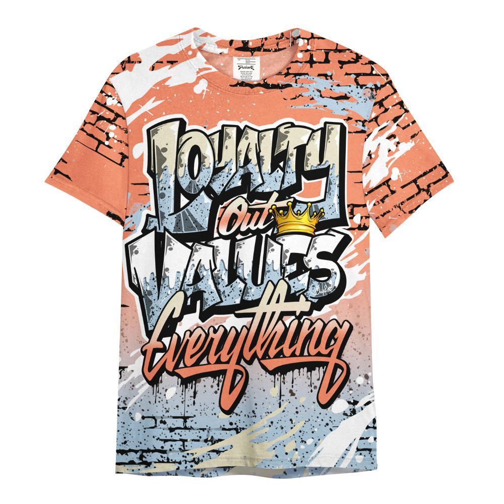 Shirt To Match DJ Khaled Crimson Bliss 5s - Values Of Loyalty Drip All Over Print