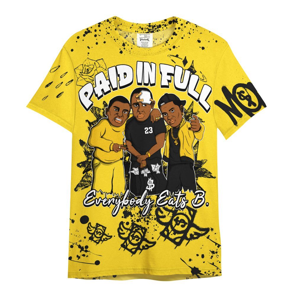 Shirt To Match Retro Thunder 4s - Everybody Paid In Full Crayon All Over Print