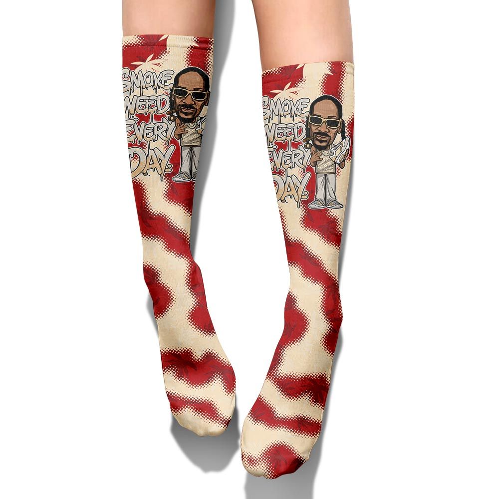 Sock To Match Dunk Low Strawberry Waffle - Smoking Every Day Graphic Weeding Art