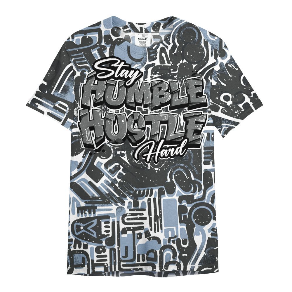 Shirt To Match Reverse Black White 6s - Humble Hustle Retro All Over Print