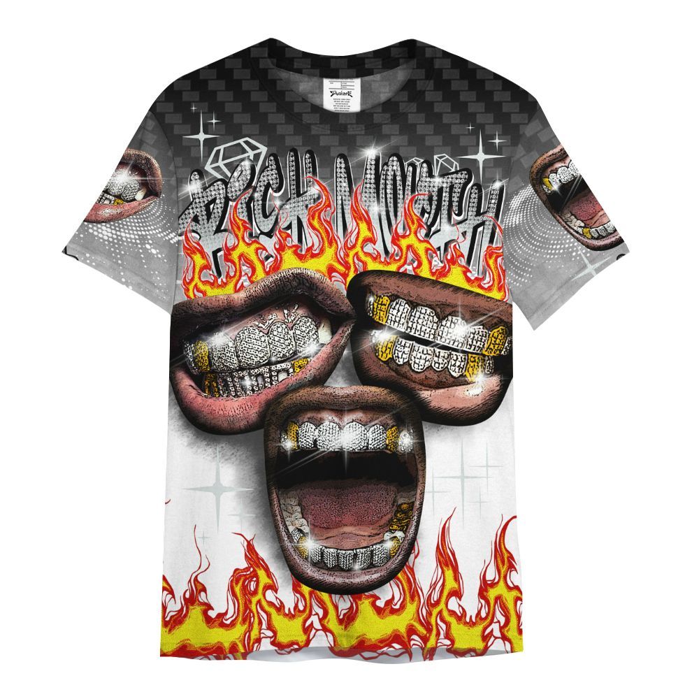 Shirt To Match Kobe 9 Protro Halo - Rich Mouth Fire Rap Retro 90s All Over Print