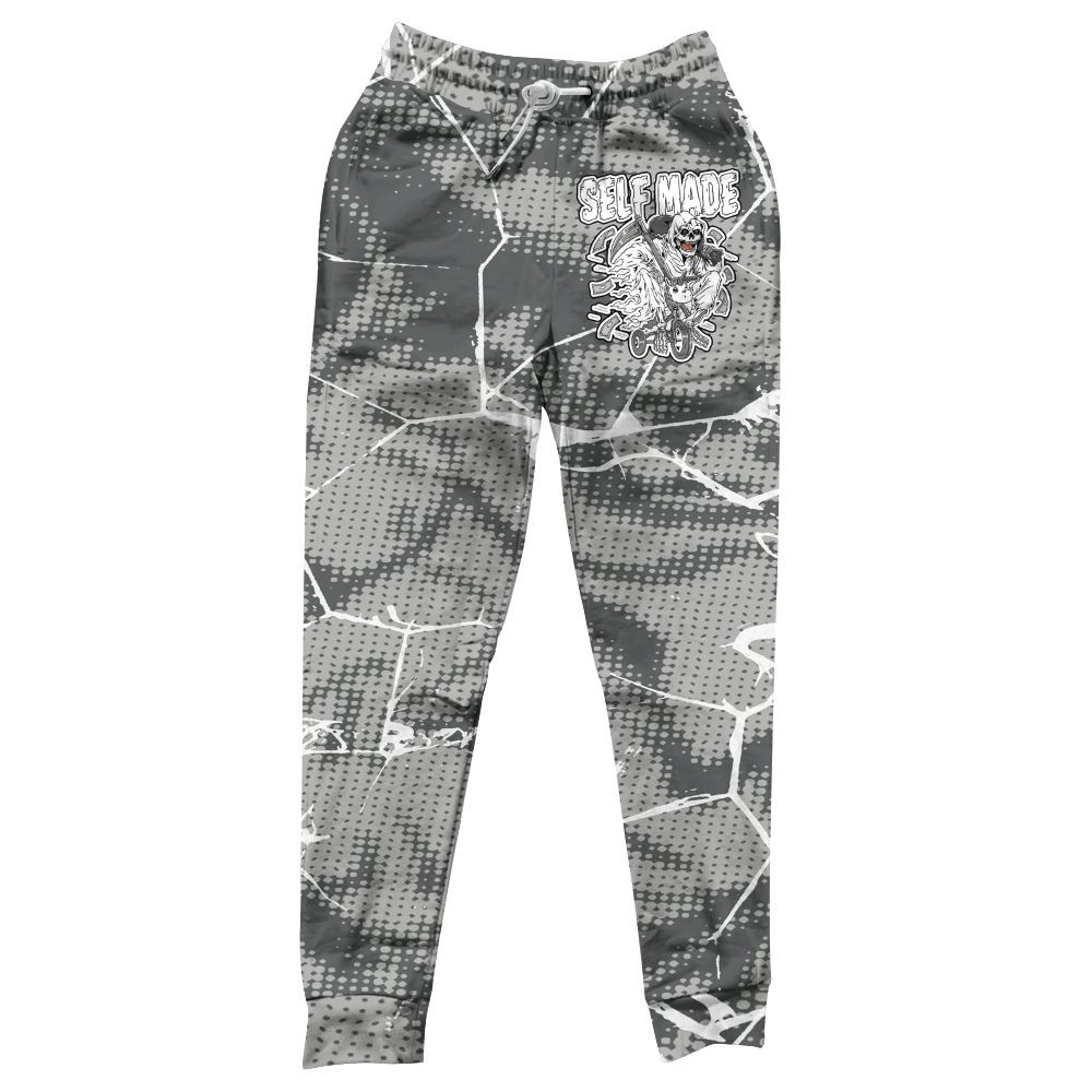 Sweatpant To Match Retro Wet Cement 4s - Self Made Skeleton Crack All Over Print