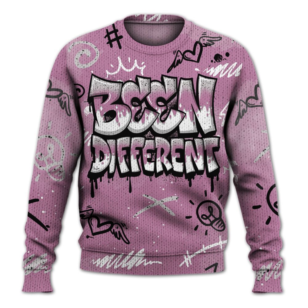 Knitted Sweater To Match Neutral Grey Black White Orchid 4s - Drip Been Di2ferent