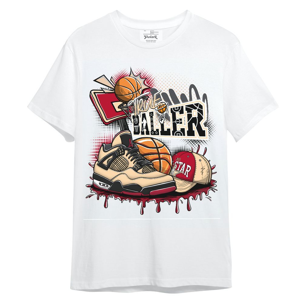Shirt To Match Retro Pizza GS 4s - True Baller Sneaker Graffiti Graphic