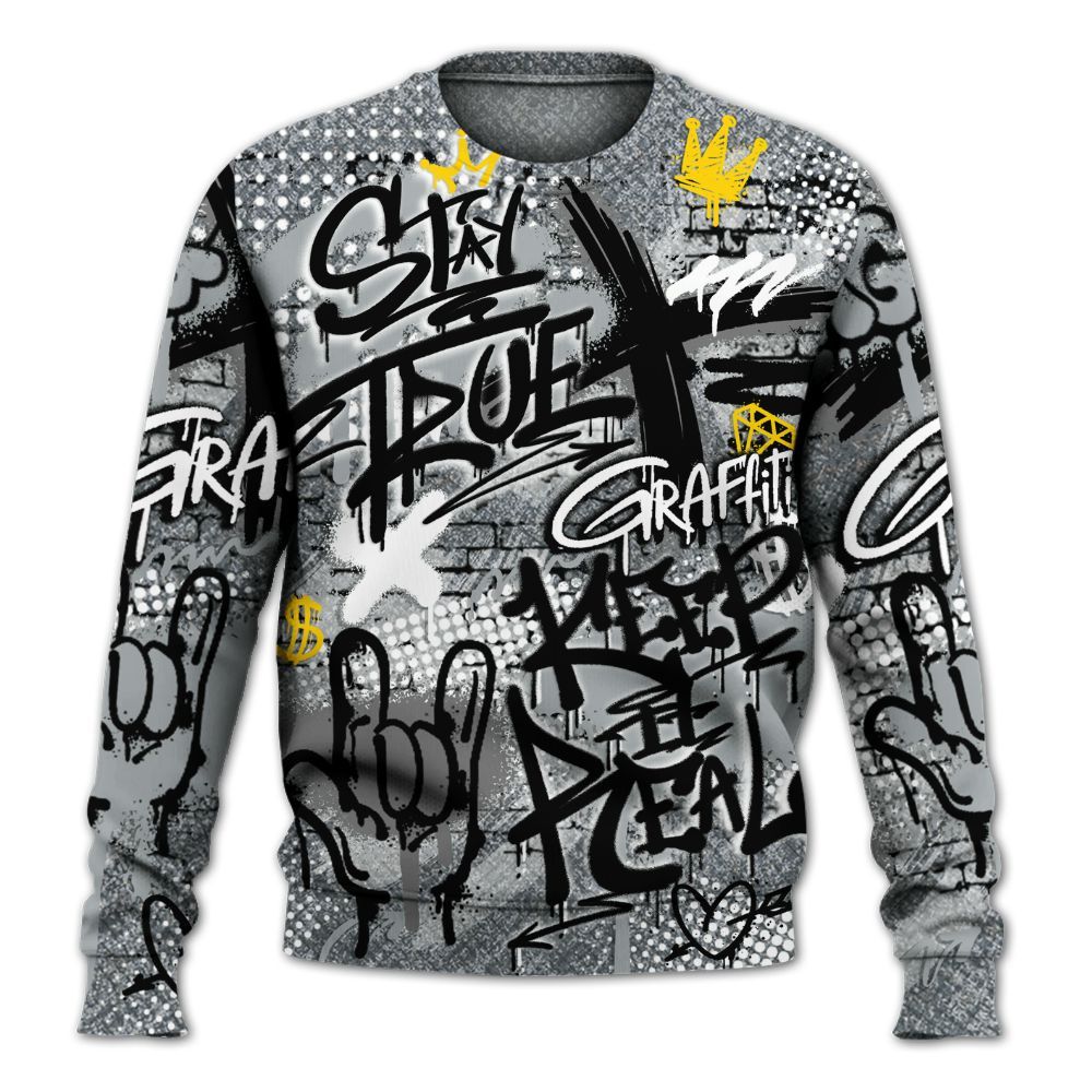 Sweatshirt To Match Low CNY Year Of The Snake 11s - True It Real Graffiti Streetwear All Over Print