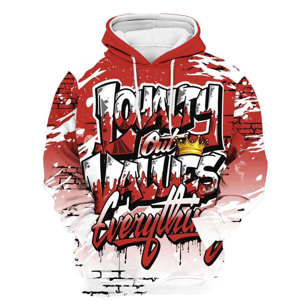 Hoodie To Match Dunk Low St. Johns - Values Of Loyalty Drip All Over Print