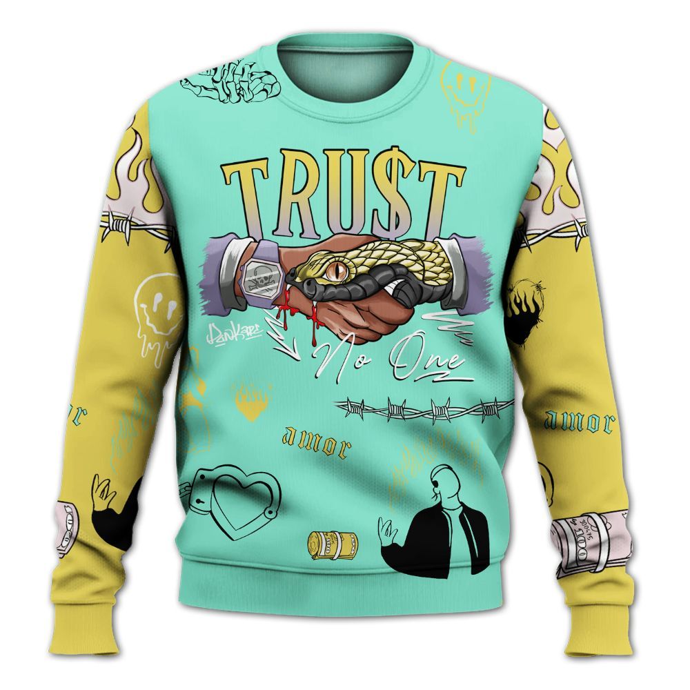Sweatshirt To Match Dunk Low Easter 2026 - Snake Trust No One All Over Print