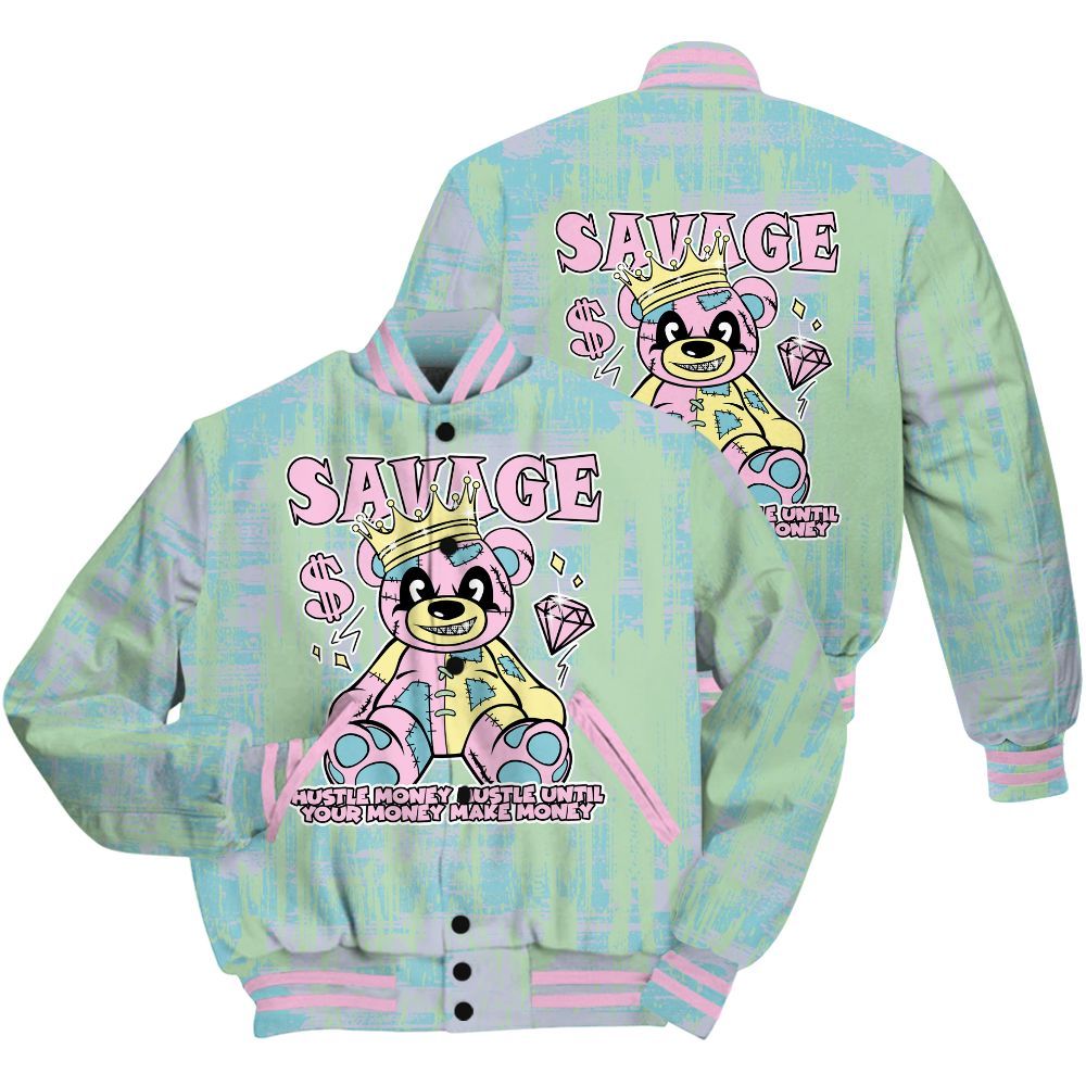 Varsity Jacket To Match SB Dunk Low Visty Shirt - Savages Bear Glitch Art All Over Print