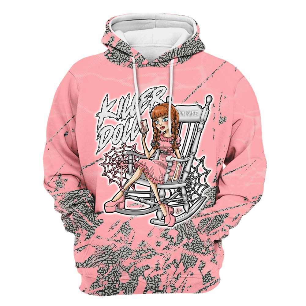 Hoodie To Match Retro Wings 3s - Killer Doll-A Halloween Profound All Over Print