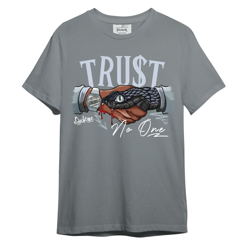 Shirt To Match Retro Wolf Grey 5s - Snake Trust No One Graphic