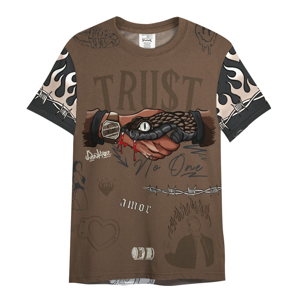 Shirt To Match Palomino 1s - Snake Trust No One All Over Print