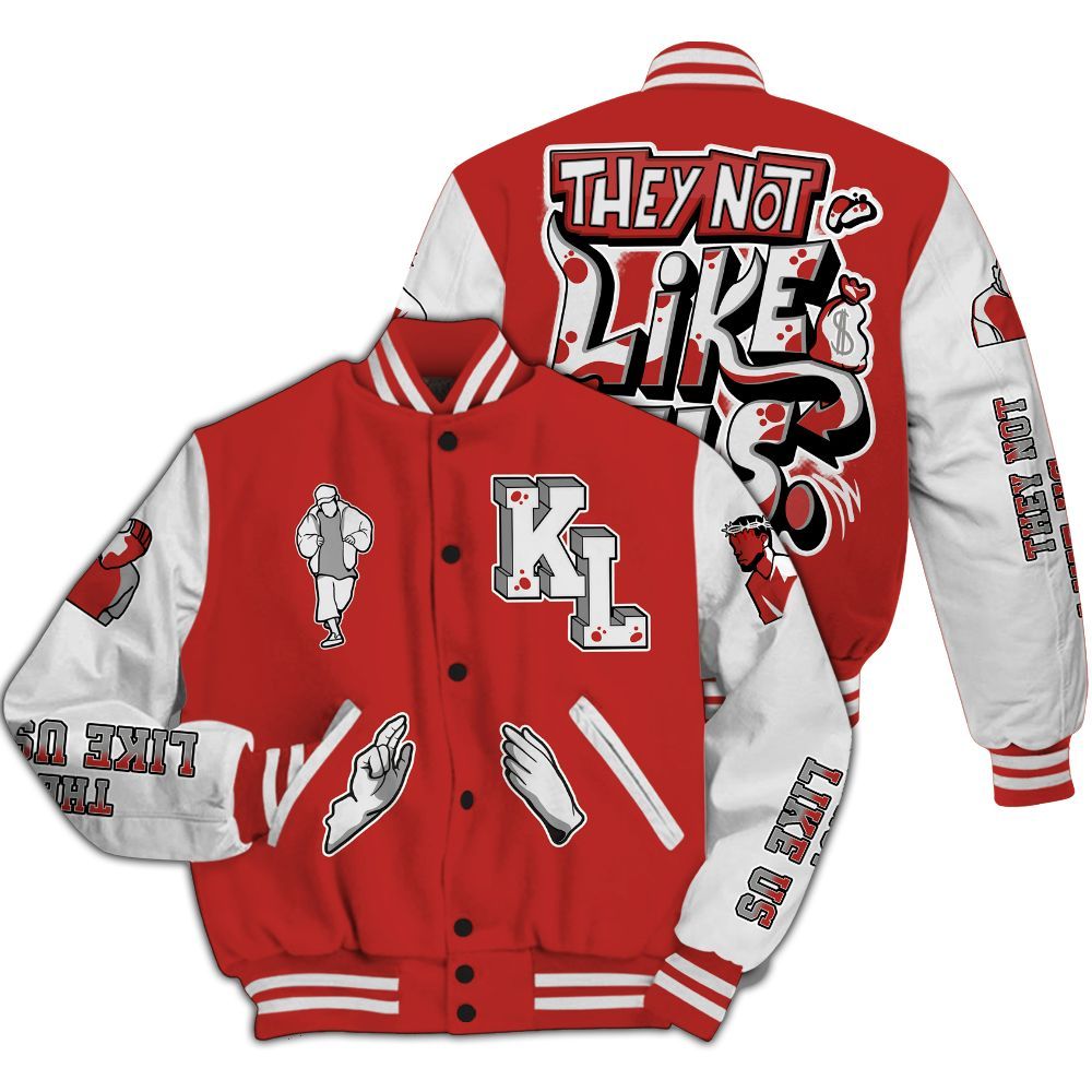 Varsity Jacket To Match Bred Reimagined 4s - Dislike Us Graphic All Over Print