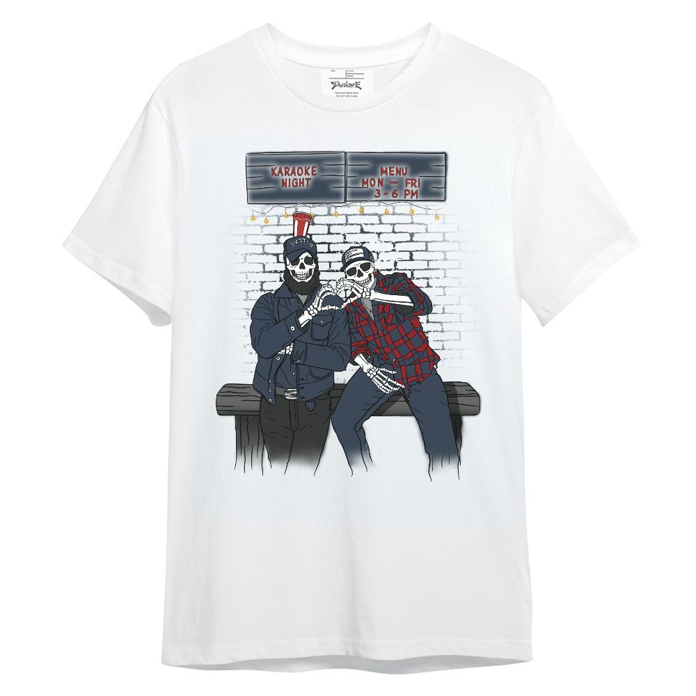 Shirt To Match Navy Blue 2024 6s - Skeleton Help Friendship Unisex Shirt