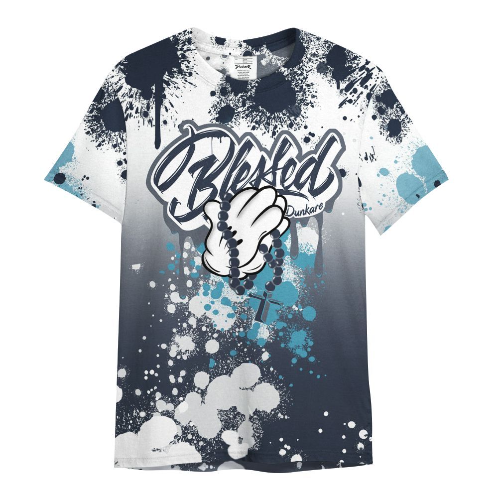 Shirt To Match Retro Obsidian 13s - God Blessed Ink Drip All Over Print