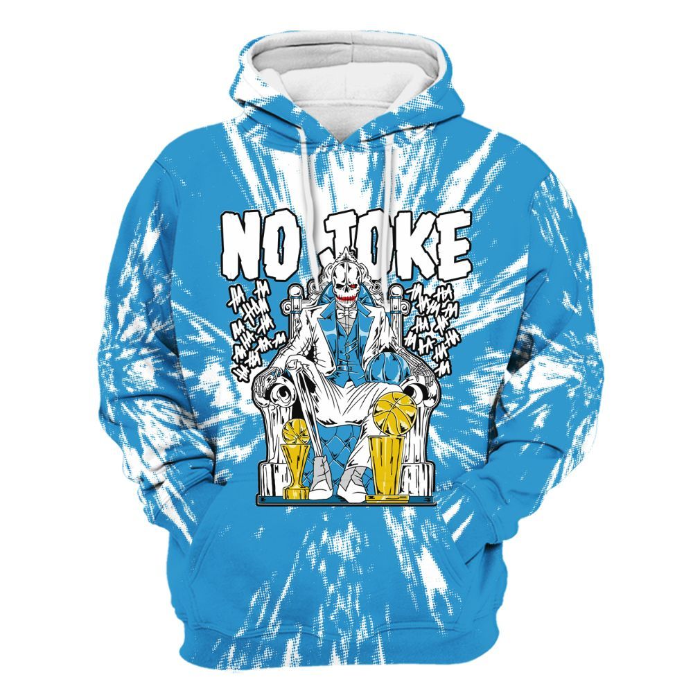 Hoodie To Match Powder Blue 9s - Ain't Joke Skeleton Luxury All Over Print