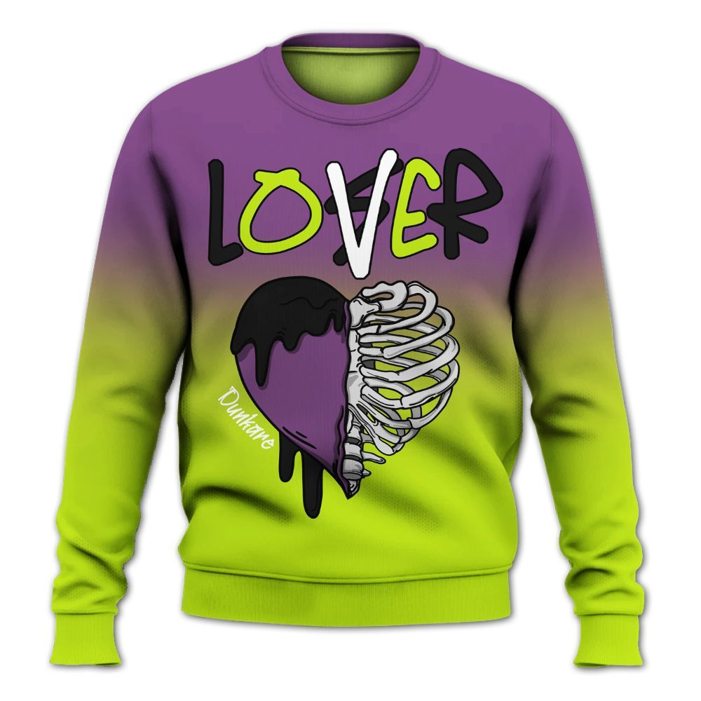 Sweatshirt To Match GS Black Barely Volt 11s - Loser Lover Dripping All Over Print