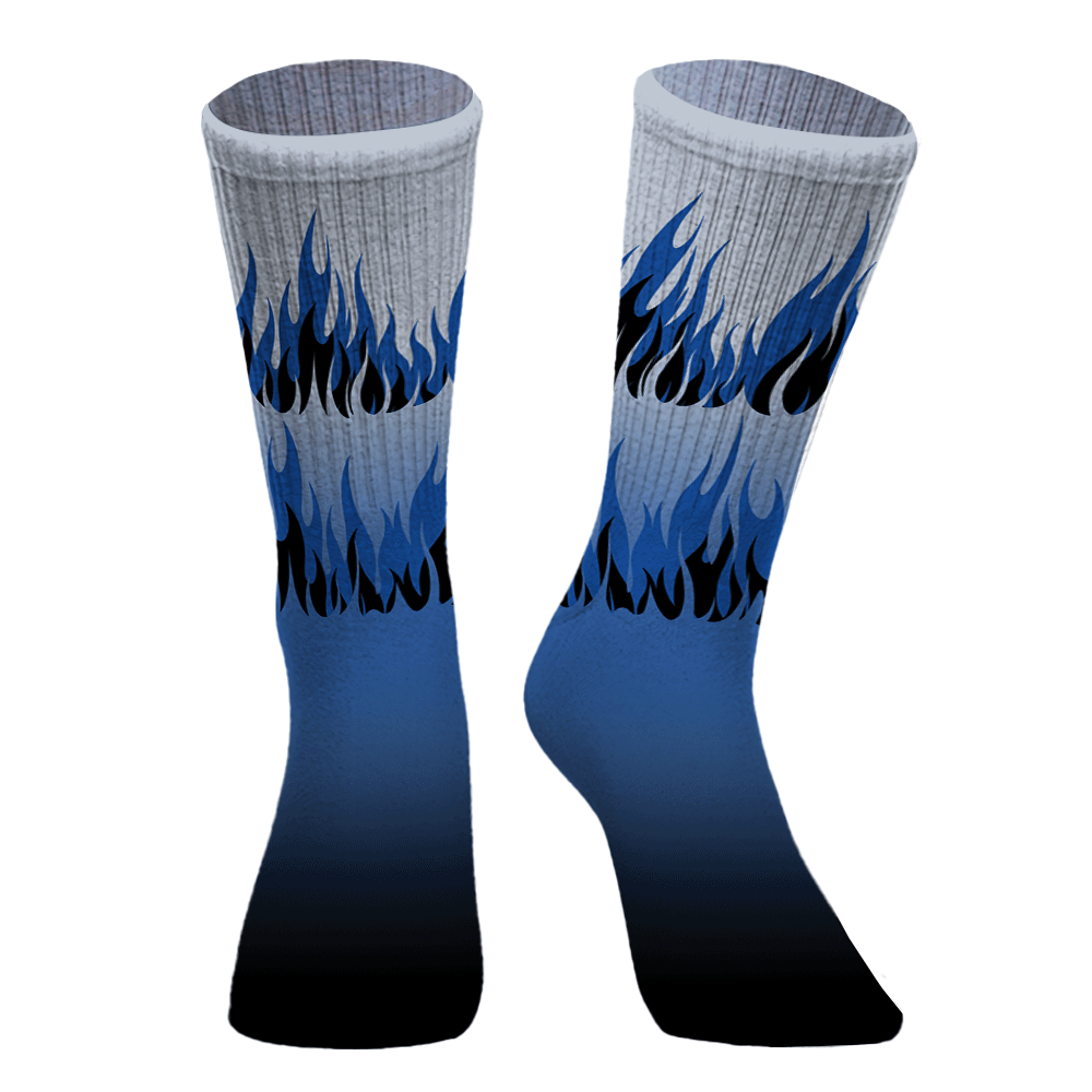Sock To Match Low Space Royal 11s - Fire Graphics Graphic Unisex