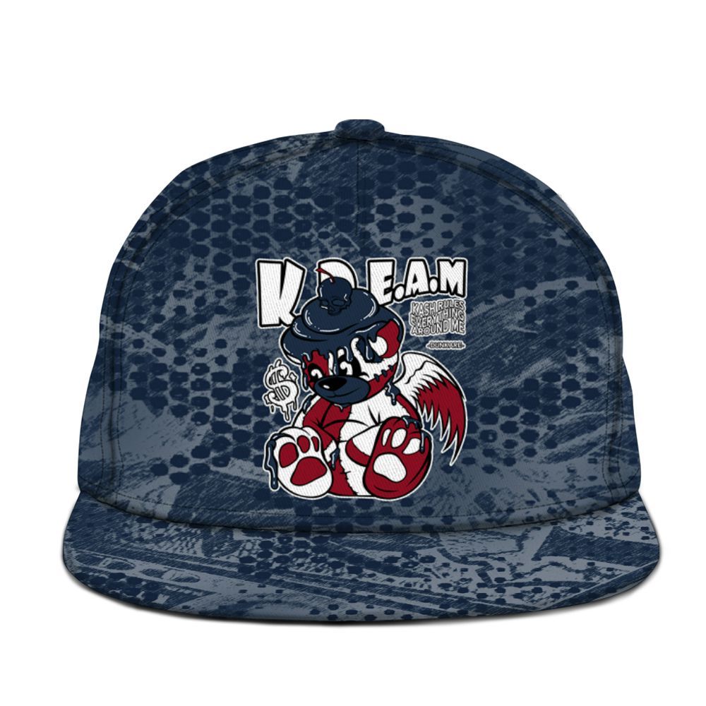 Snapback To Match White Midnight Navy 6s - Loot Bear Graphic