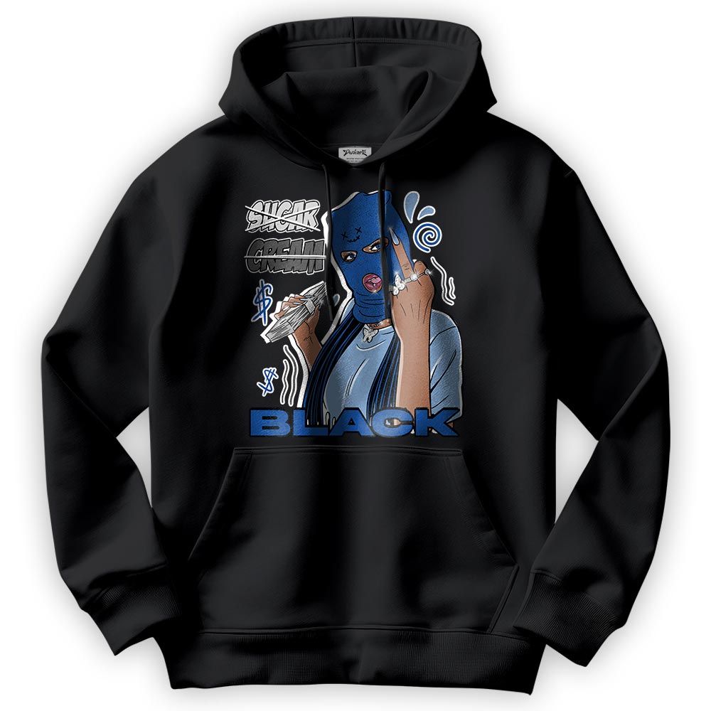 Sweatshirt To Match Low Space Royal 11s Hoodie - Black Sugarcream Unique Hoodie Unisex
