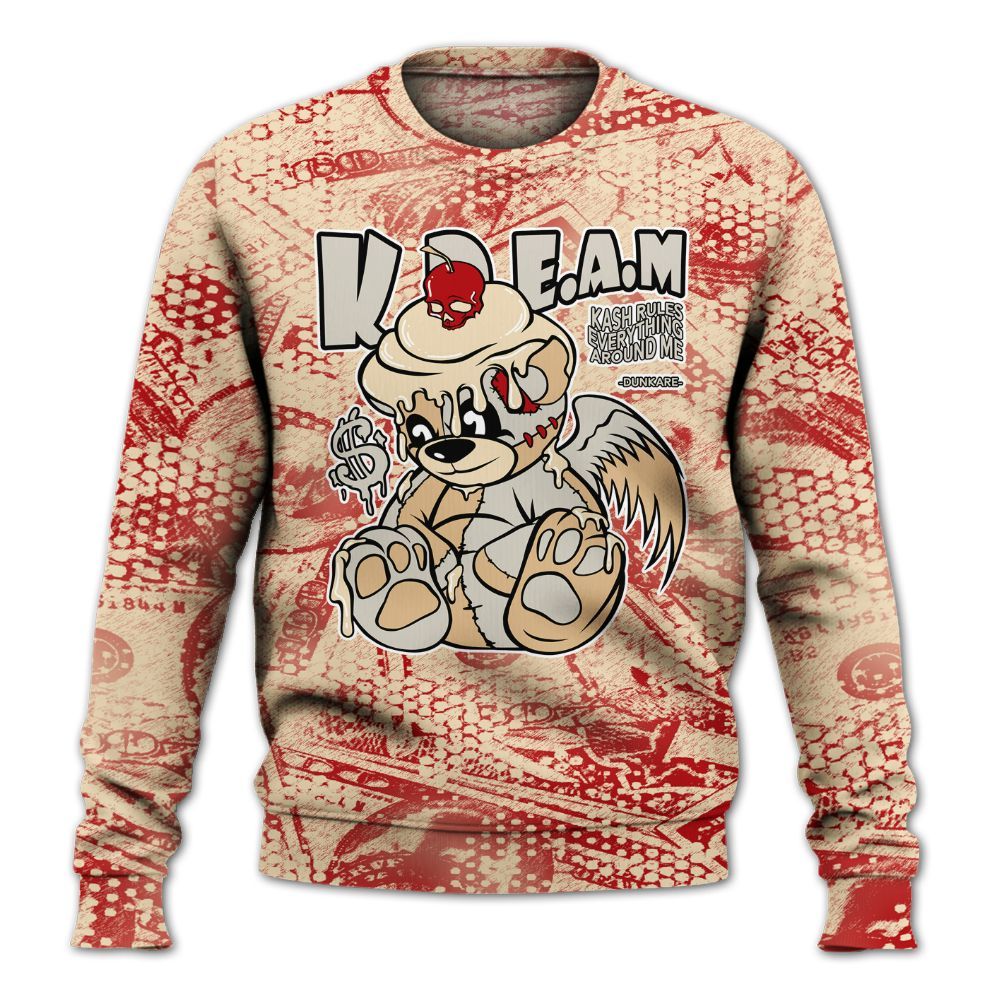 Sweatshirt To Match Dunk Low Strawberry Waffle - Loot Bear All Over Print