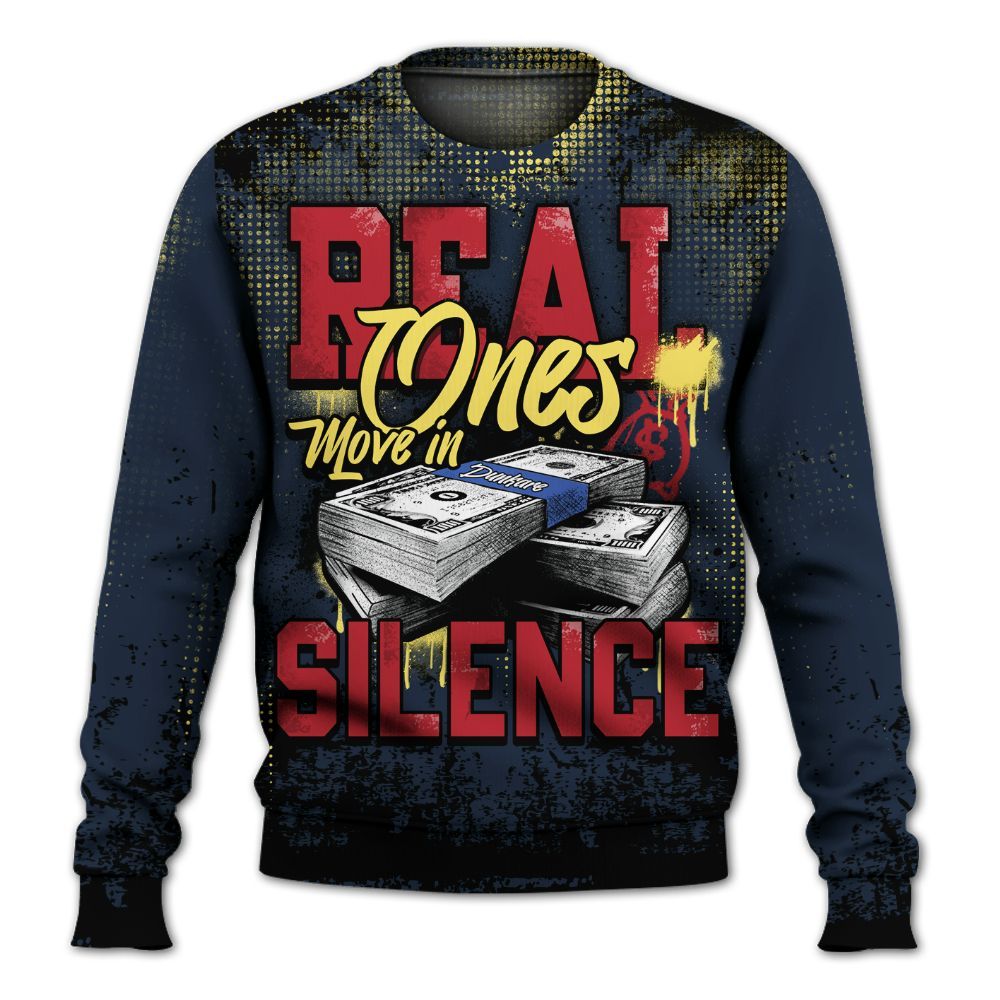 Sweatshirt To Match Dunk Low COJP What The 2024 - Move In Silence Money Street Retro All Over Print