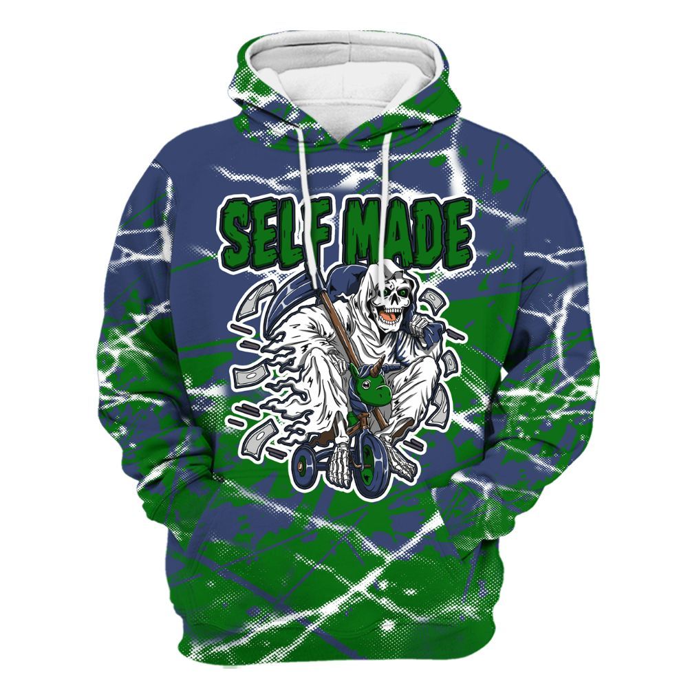 Hoodie To Match Midnight Navy 13s - Self Make Skeleton Profound All Over Print