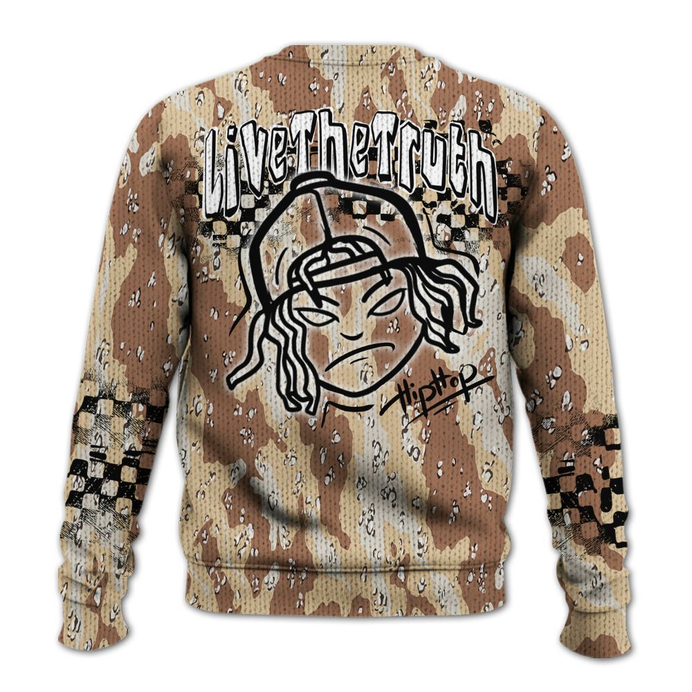 Knitted Sweater To Match Desert Camo 3s - Feel Life Street Style