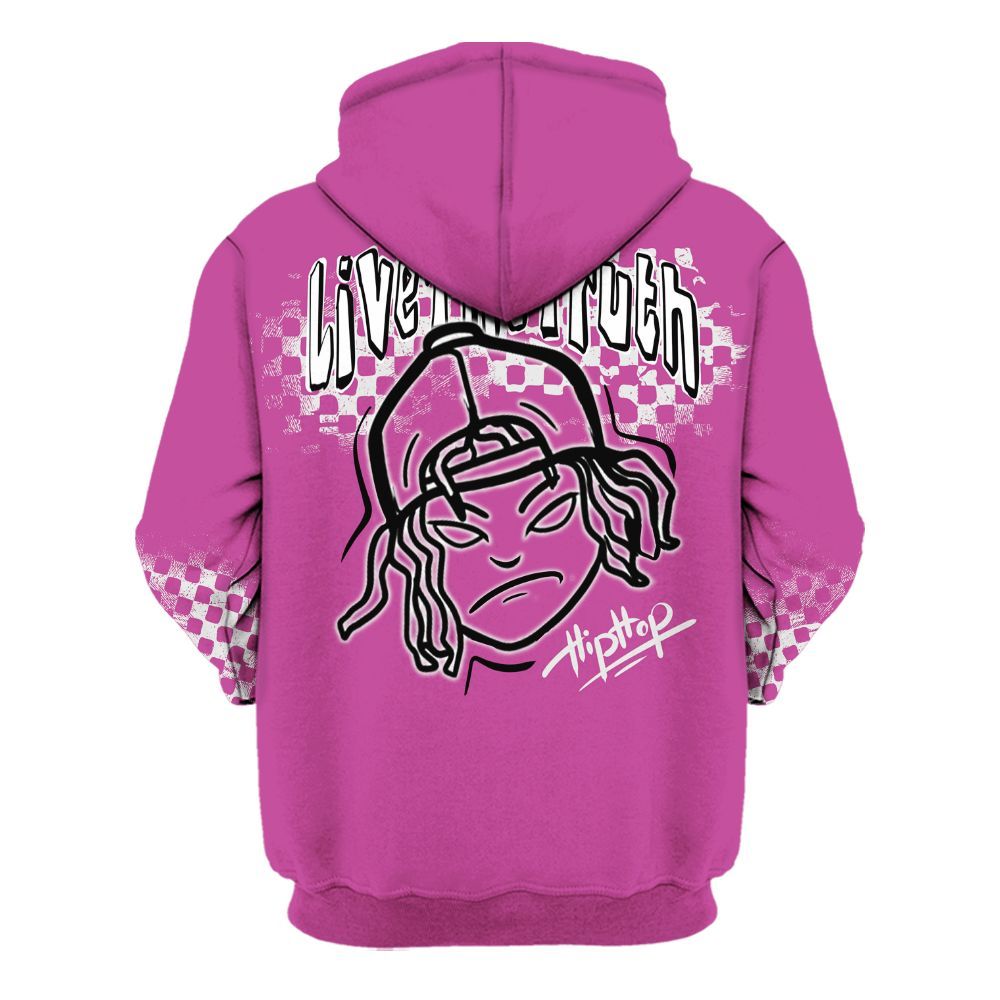 Hoodie To Match Dunk Low Active Fuchsia - Feel Life Street Style All Over Print