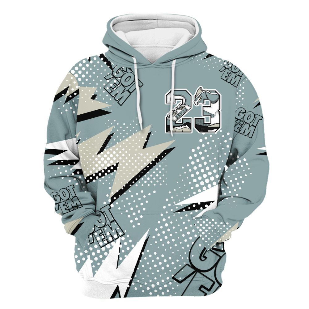 Hoodie To Match AMM Low 17s - Custom Name Number 23 5s All Over Print