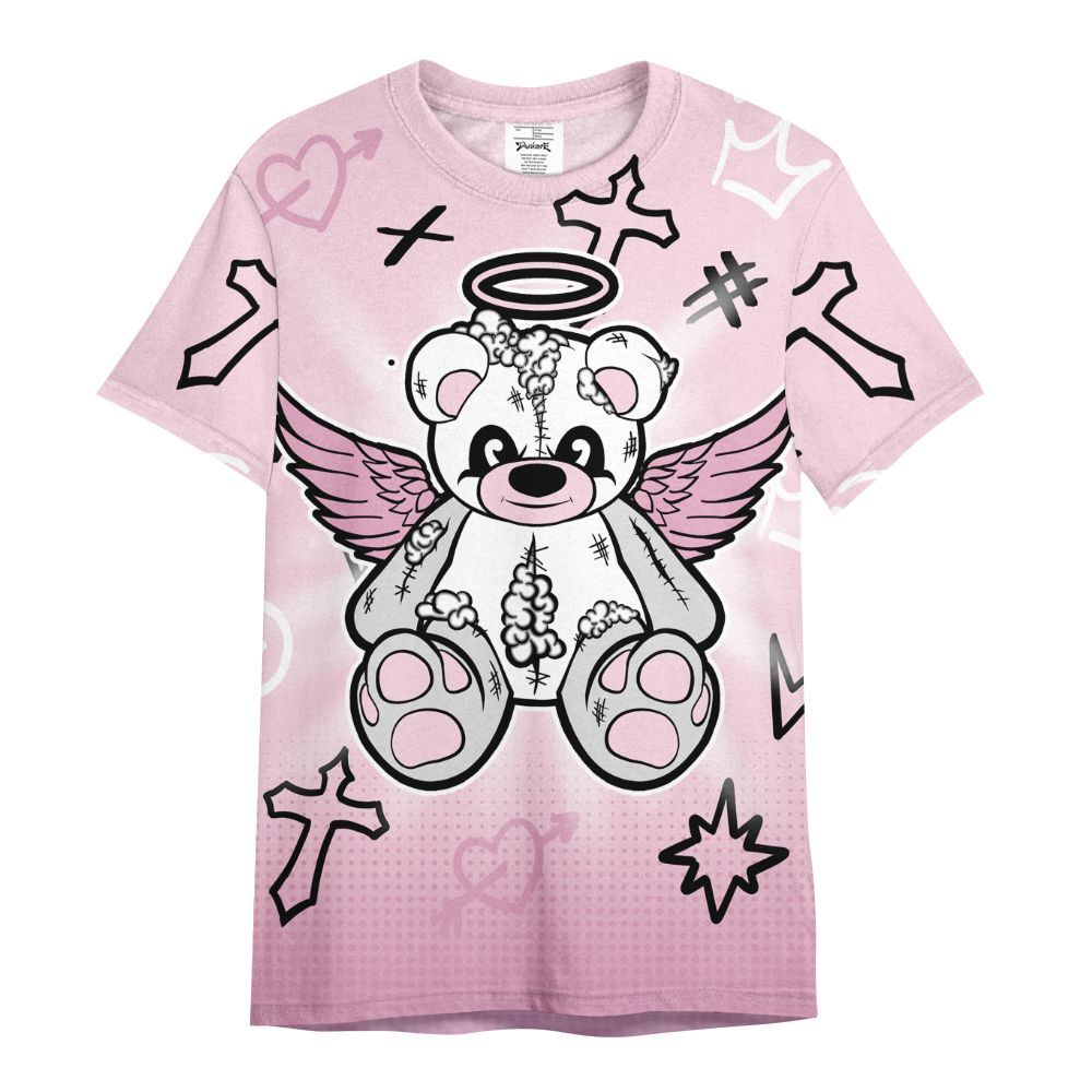 Shirt To Match Orchid 4s - Gods Guides Me Bear Graphics All Over Print