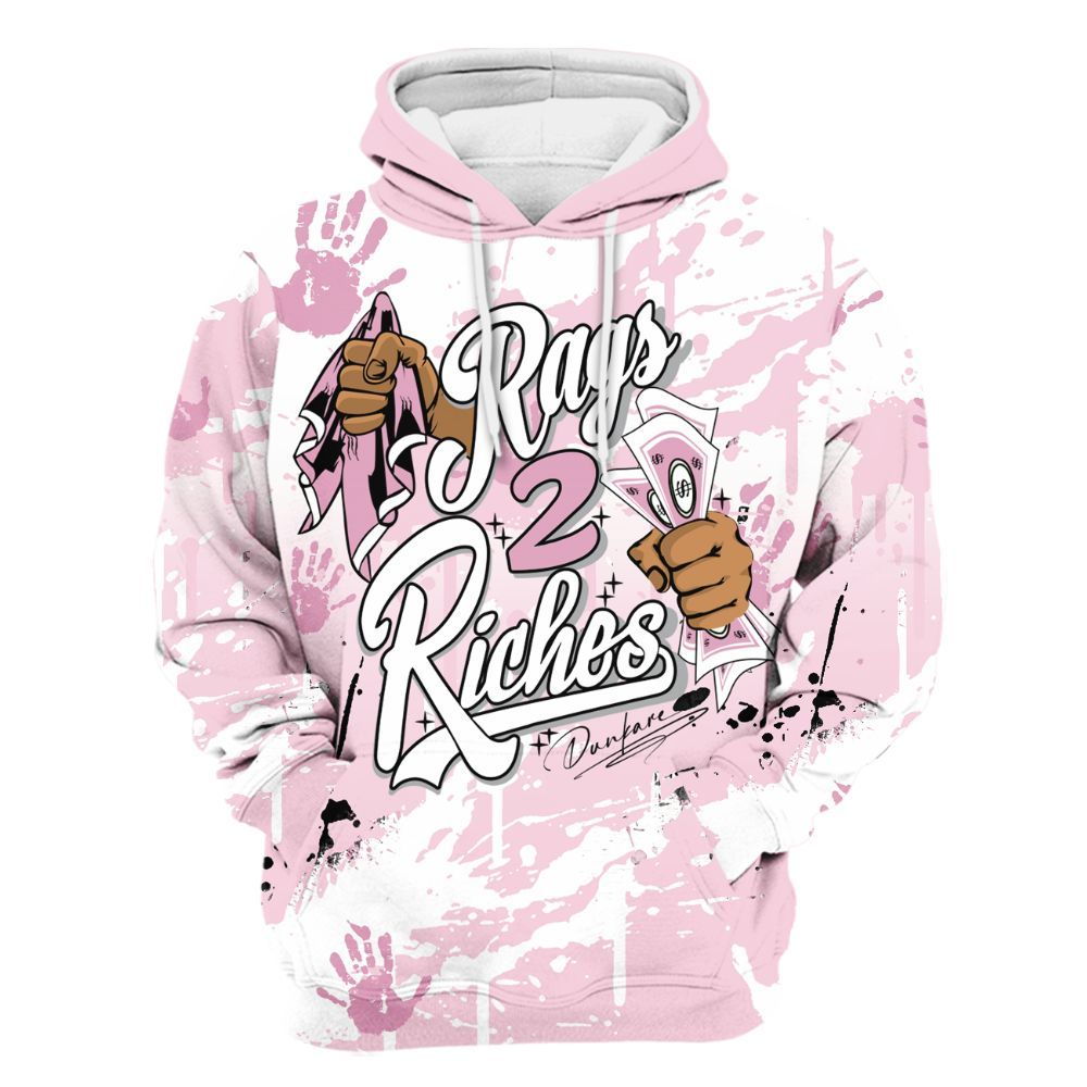 Hoodie To Match Orchid 4s - Rag 2 Riches All Over Print