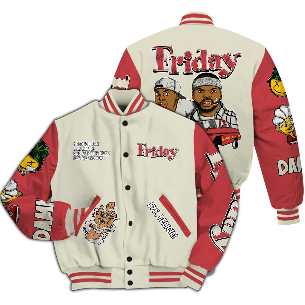 Varsity Jacket To Match Valentine's Day 2026 4s - Friday Sneaker Stress Style All Over Print