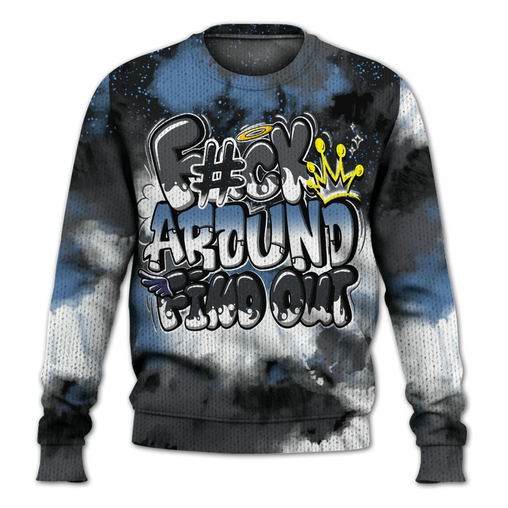 Knitted Sweater To Match Air Max 95 Stash - Tie Dye FK Around Find Out