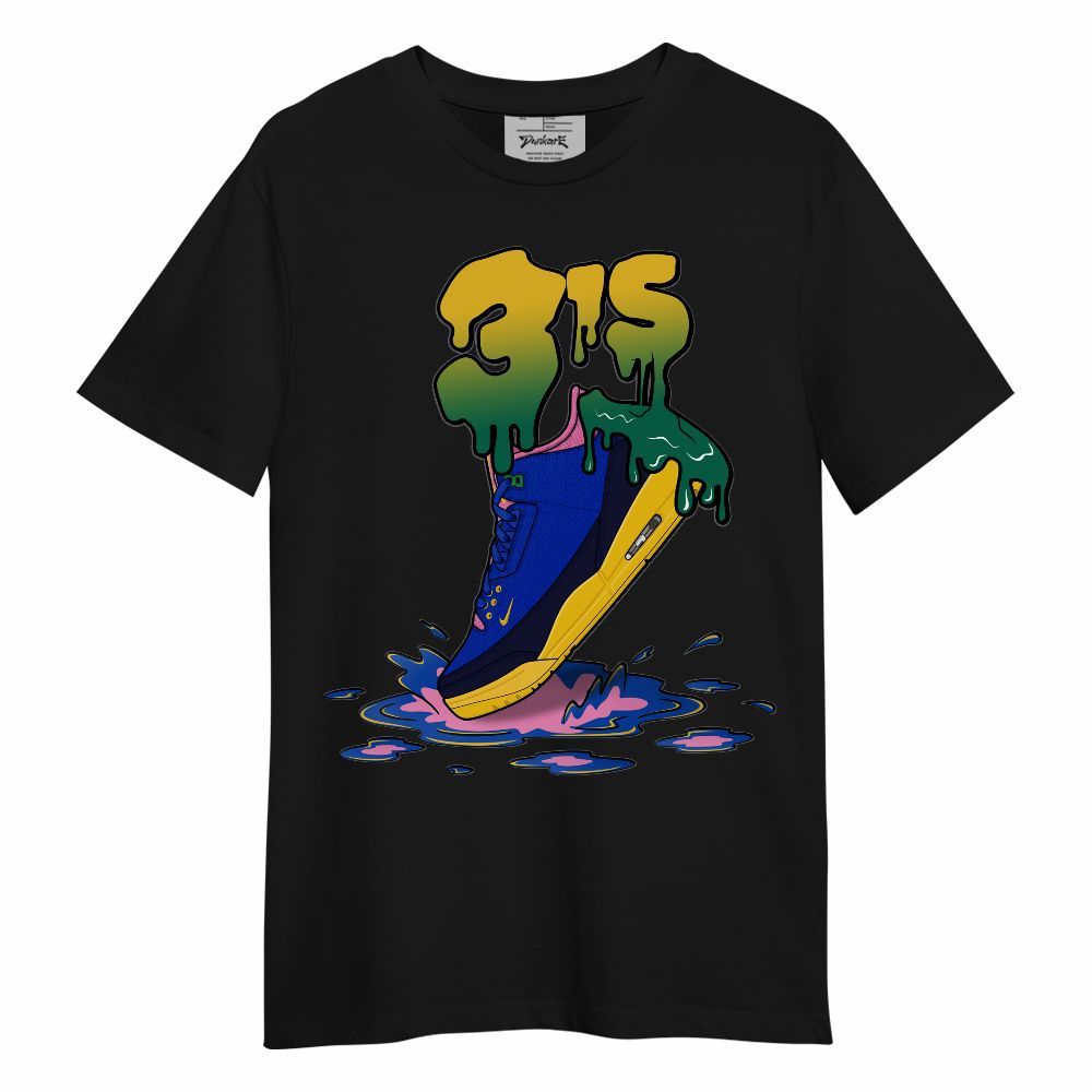 Shirt To Match Brazil Racer Blue Yellow 3s - Sneaker Sludges Drip Graphic