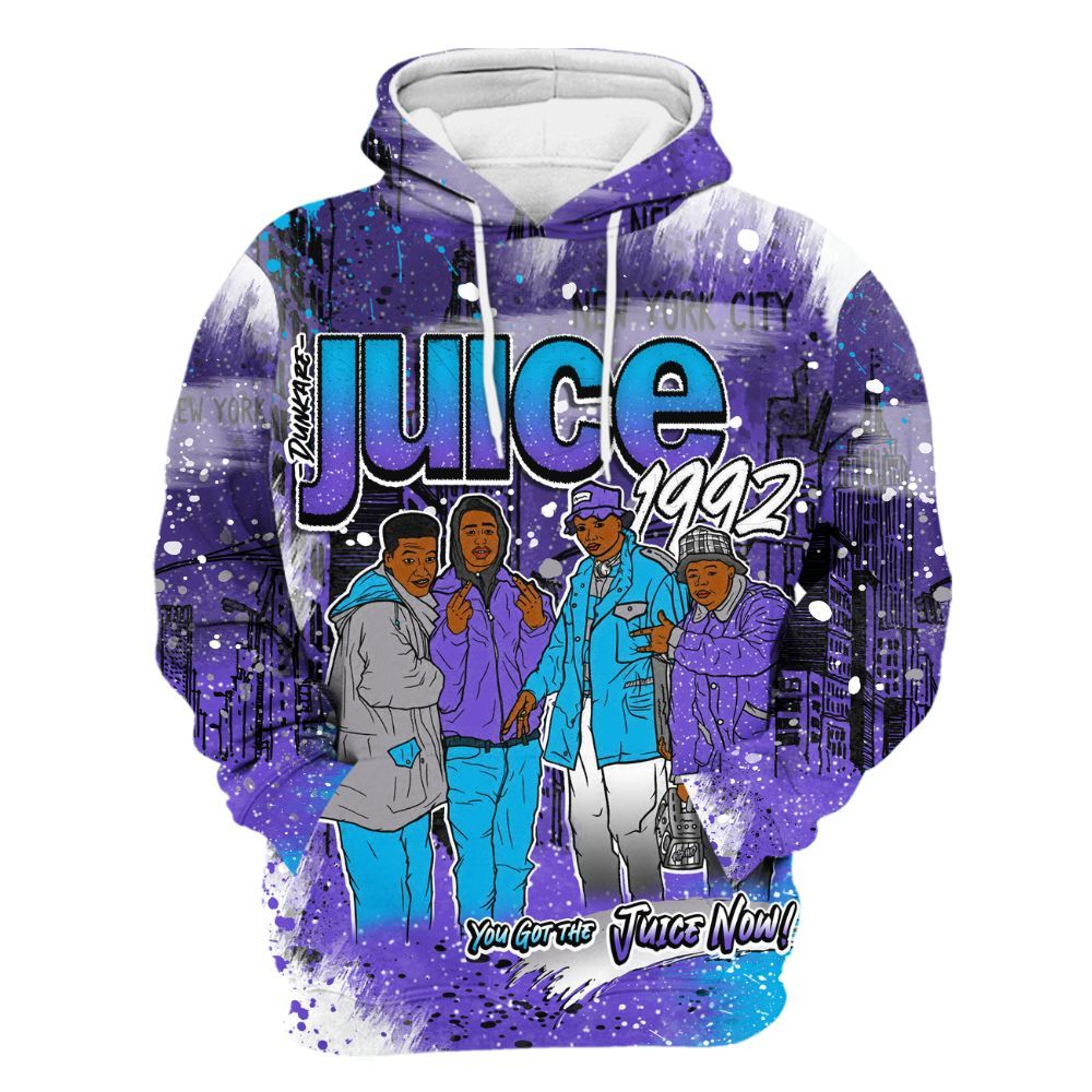 Hoodie To Match Retro Aqua 8s - You Got The Juice All Over Print