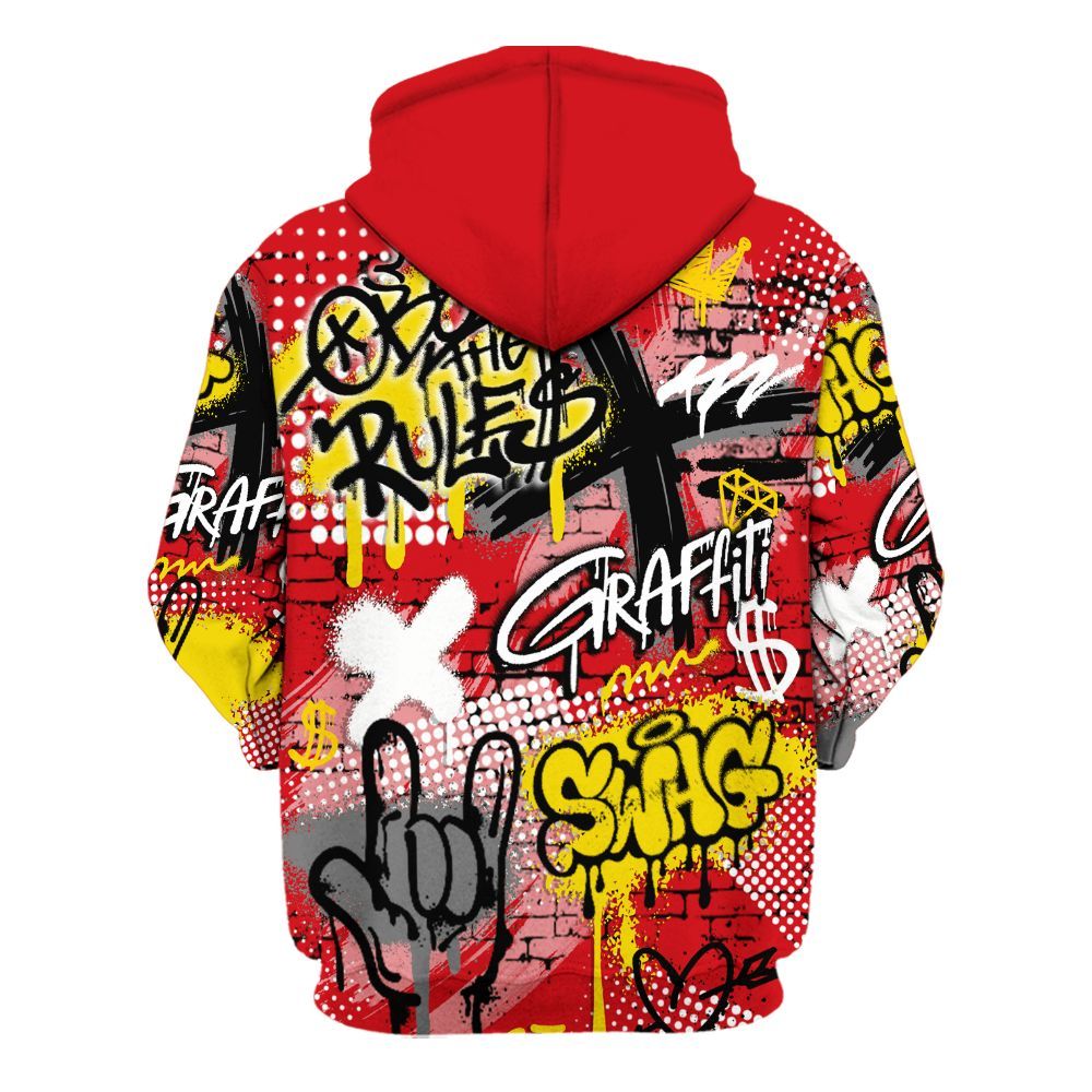 Hoodie To Match Ferrari 14s - True It Real Graffiti Streetwear All Over Print