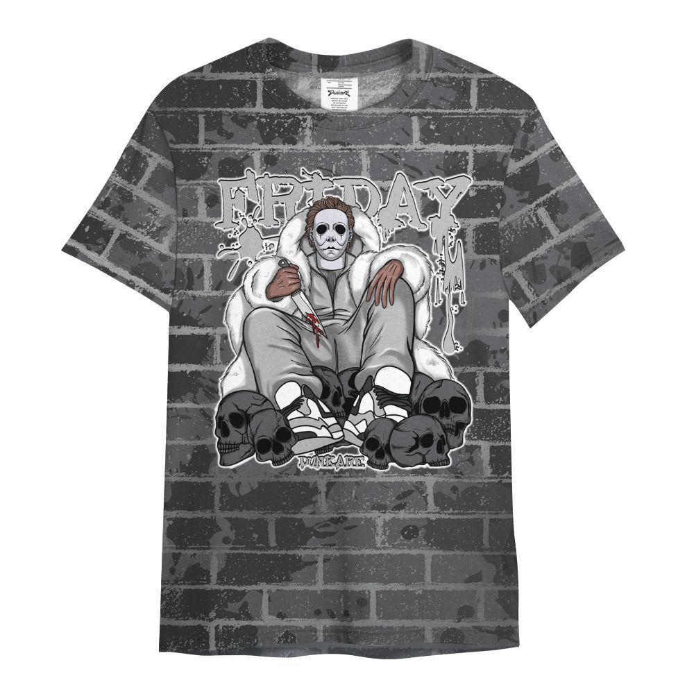 Shirt To Match White Thunder 4s - Friday Brick All Over Print