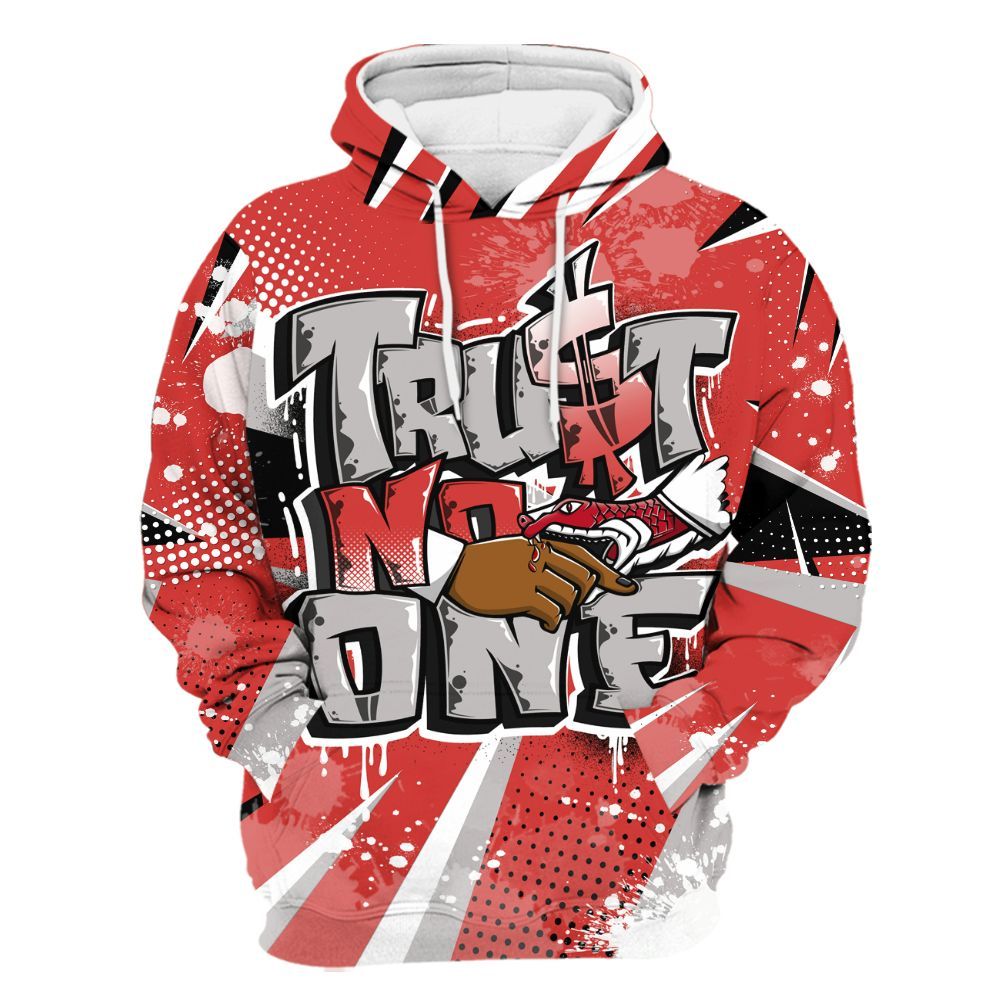 Hoodie To Match Scoot Zeros ODD City - Poly Trust No One Dripping All Over Print