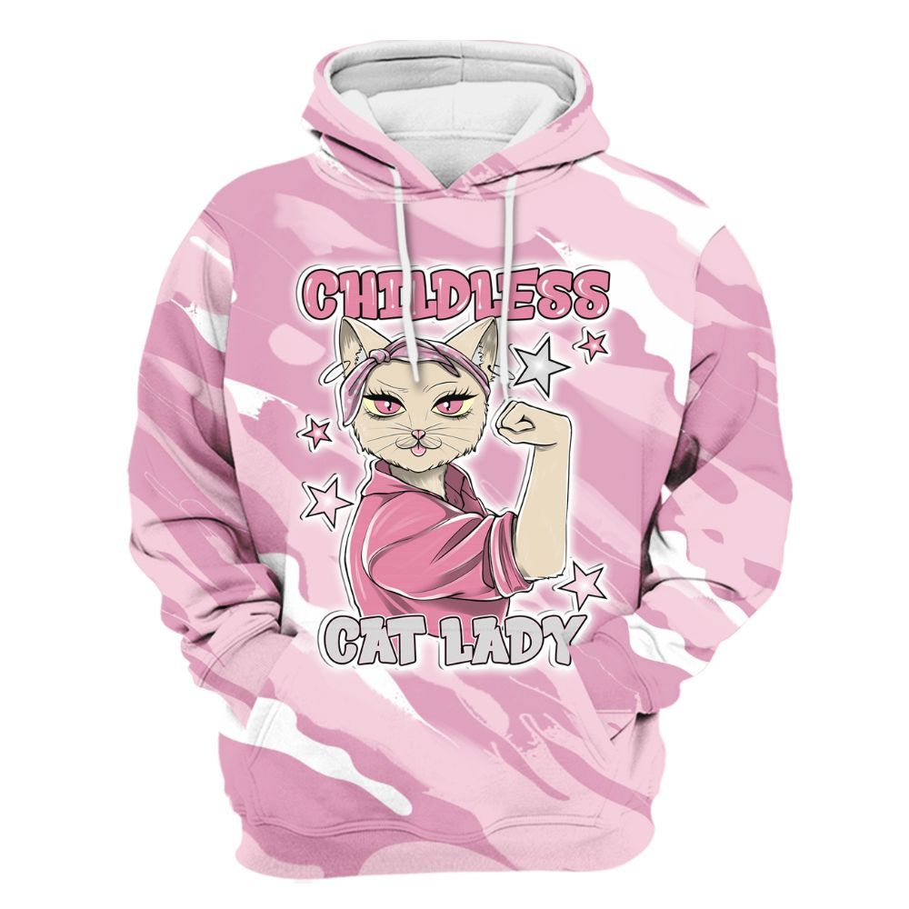 Hoodie To Match Orchid 4s - Childless Kat Lady All Over Print