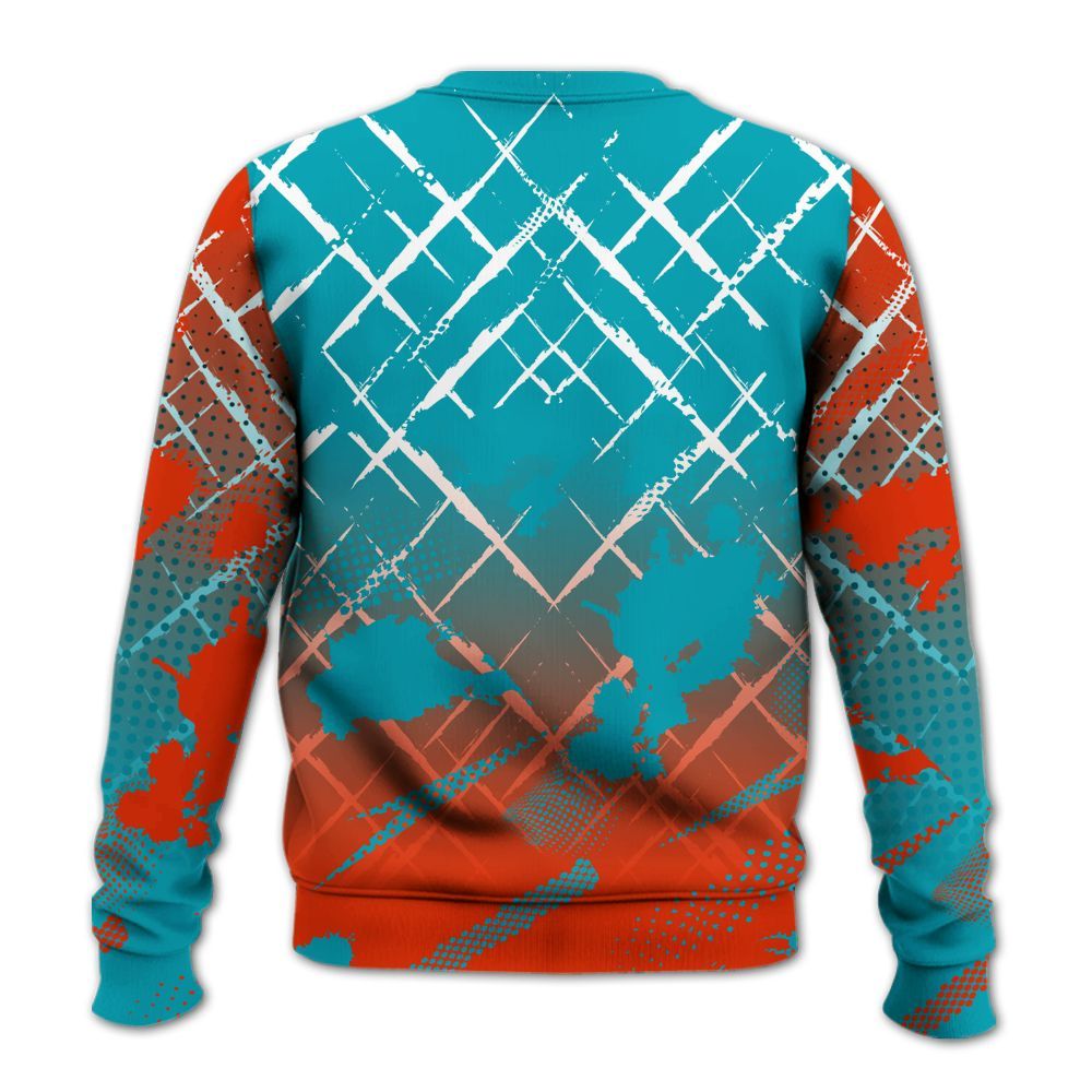 Sweatshirt To Match Dunk Low KD 17 N7 - Halftone Stand Business Dripping All Over Print