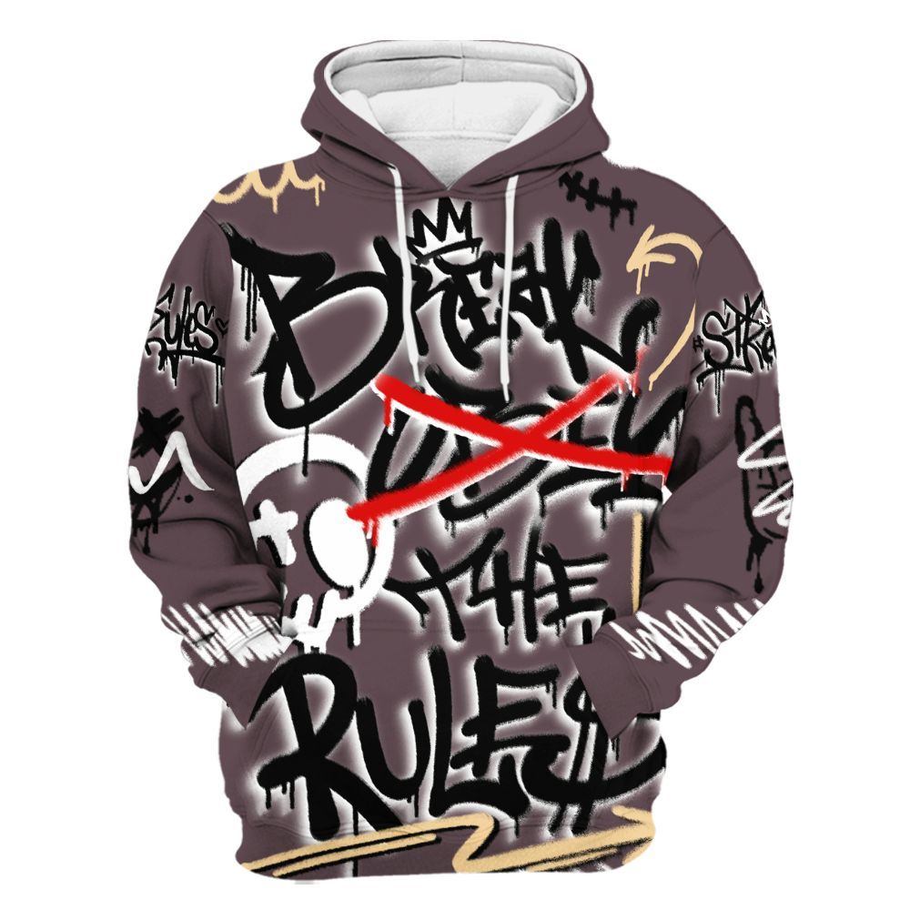 Hoodie To Match AMM Black 3s - Break Rules Streetwear All Over Print