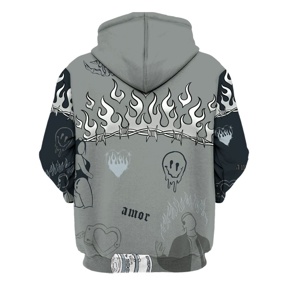 Hoodie To Match Retro Georgetown 6s - Snake Trust No One All Over Print